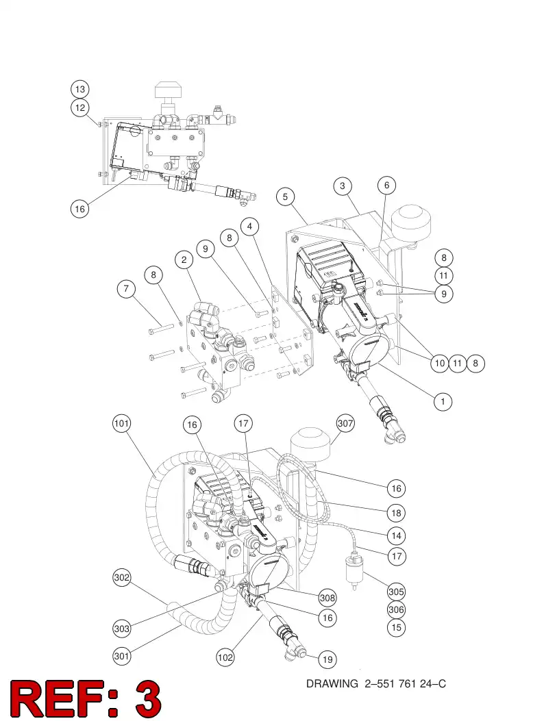 55207230 552 072 30 SENSOR ASSEMBLY - Sandvik Technical Drawing