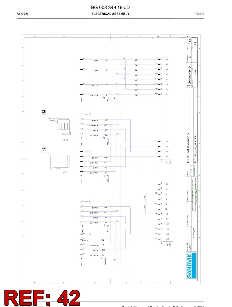55207240 552 072 40 Plug, Cover - Sandvik Technical Drawing