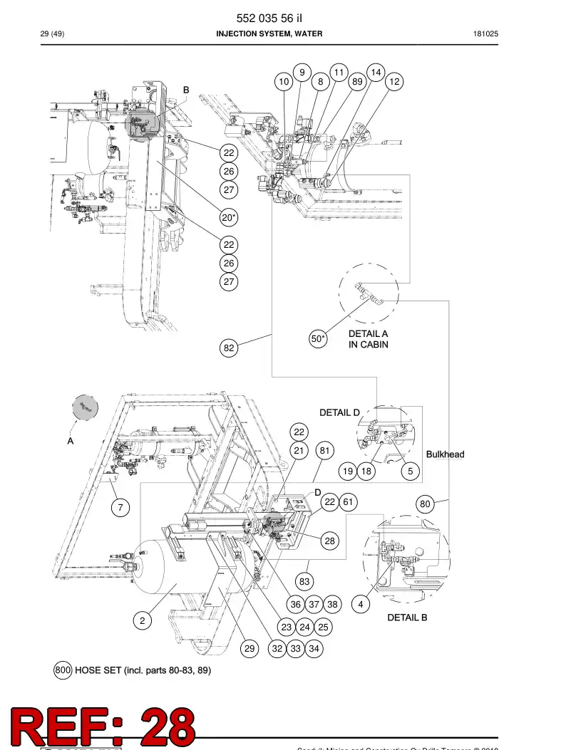 55207251 552 072 51 Insulation - Sandvik Technical Drawing