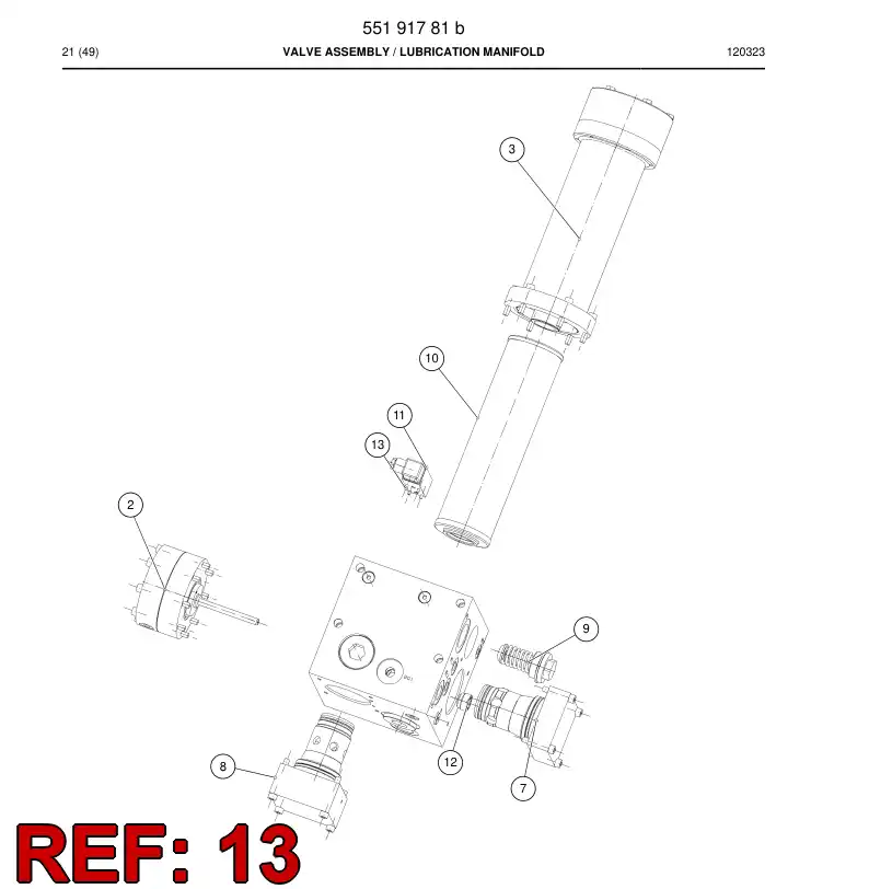 55207602 552 076 02 Hexagon socket head screw - Sandvik Technical Drawing