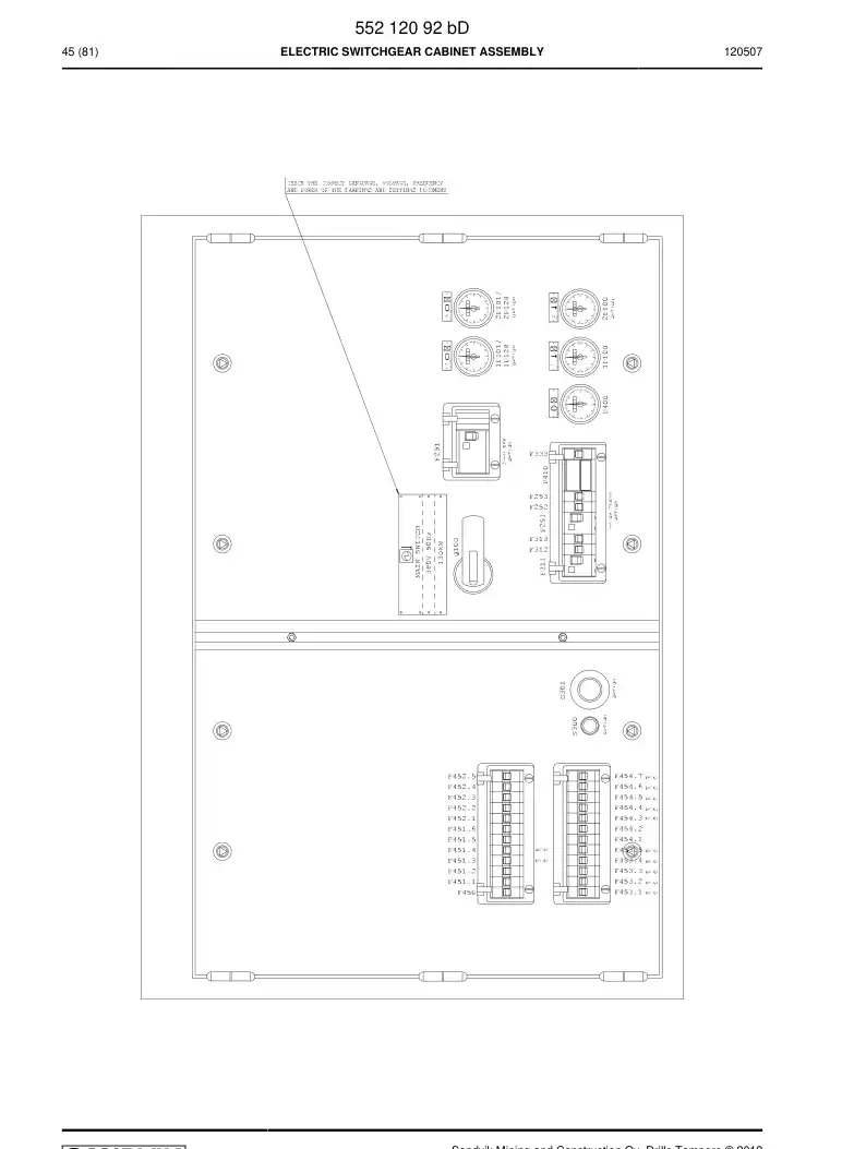 55207972 552 079 72 Cover plastic - Sandvik Technical Drawing