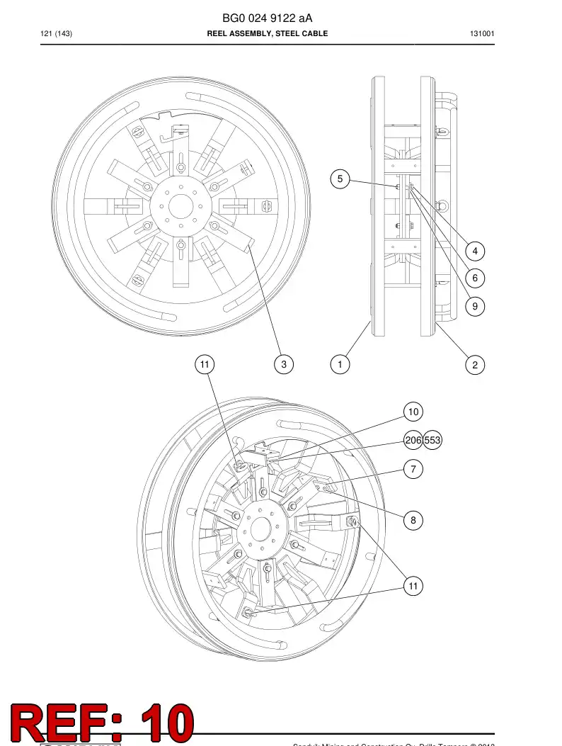 55208030 552 080 30 Plate, Guide - Sandvik Technical Drawing