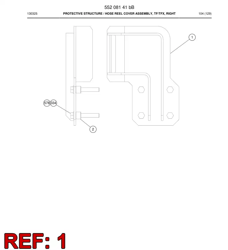 55208140a 552 081 40a Plate, Cover - Sandvik Technical Drawing