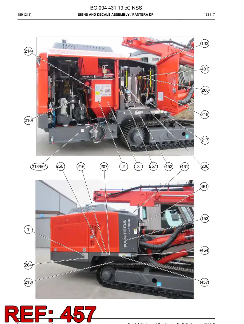 55208219a 552 082 19a Sign - Sandvik Technical Drawing