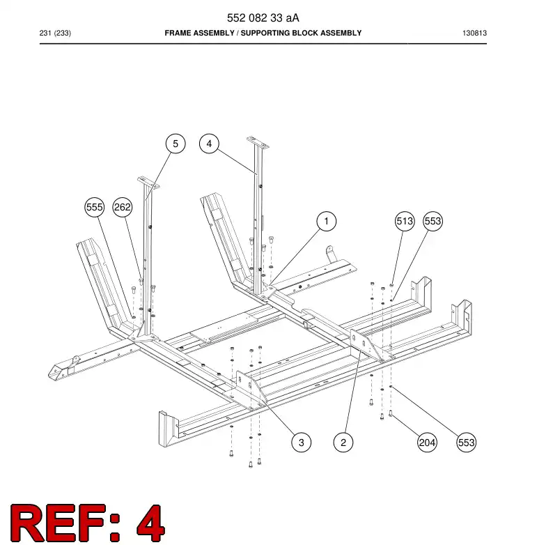 55208280a 552 082 80a Support - Sandvik Technical Drawing