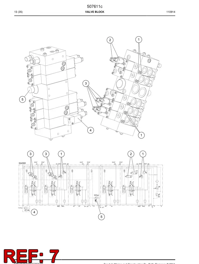 55208349 552 083 49 Cartridge - Sandvik Technical Drawing