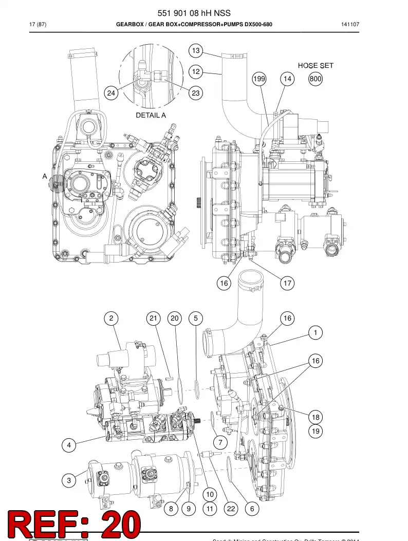 55208430 552 084 30 O-Ring - Sandvik Technical Drawing