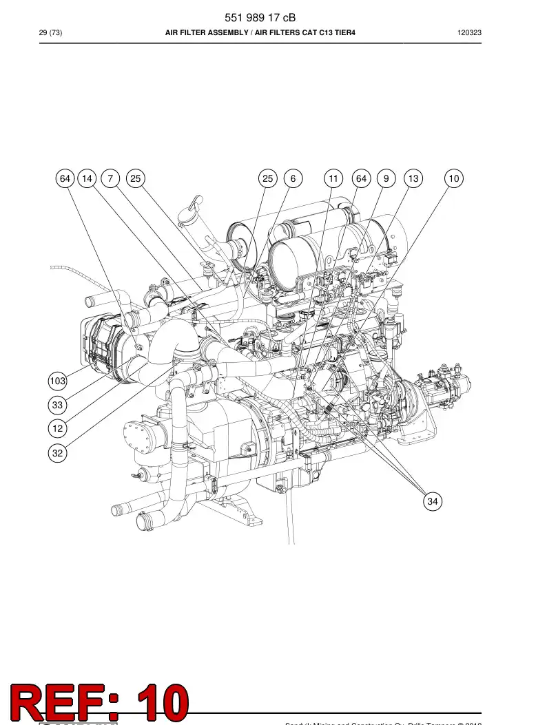55208448a 552 084 48a Hose, Rubber - Sandvik Technical Drawing