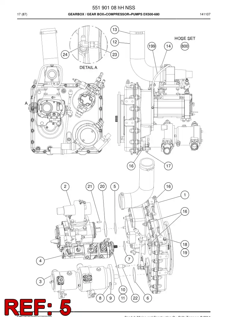 55208467 552 084 67 O-Ring - Sandvik Technical Drawing
