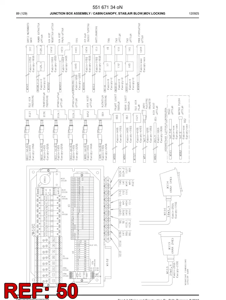 55208556 552 085 56 Switching bridge - Sandvik Technical Drawing