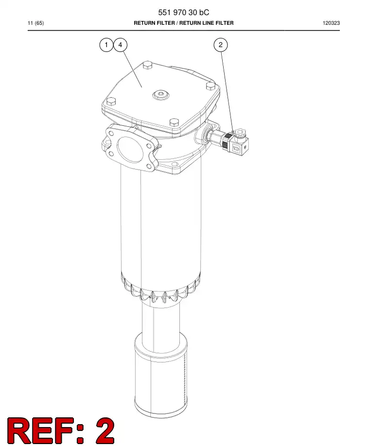 55208631 552 086 31 Indicator - Sandvik Technical Drawing