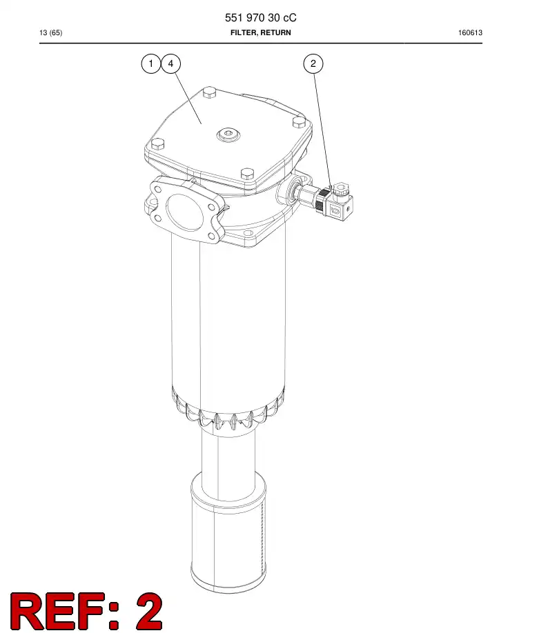 55208631a 552 086 31a Indicator - Sandvik Technical Drawing