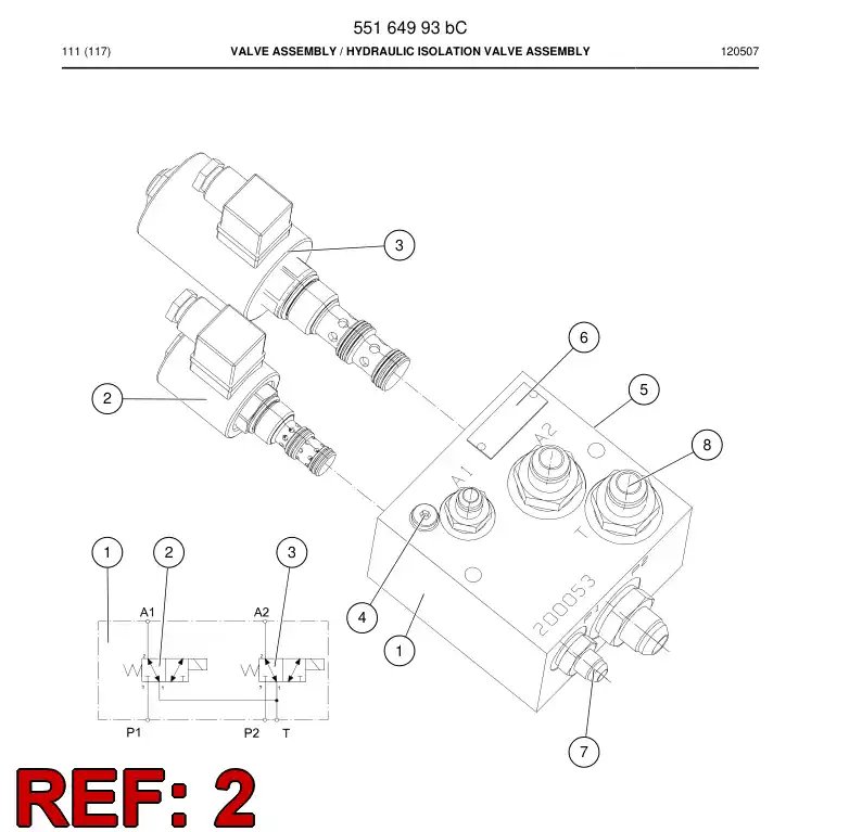 55208665 552 086 65 Coil - Sandvik Technical Drawing