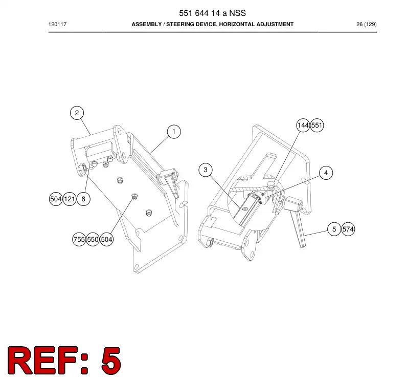 55208666 552 086 66 MANIVELA - Sandvik Technical Drawing
