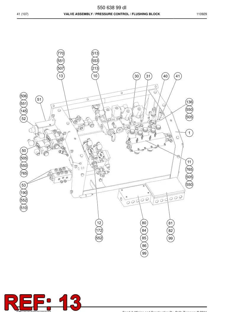 55208819 552 088 19 Distributor - Sandvik Technical Drawing