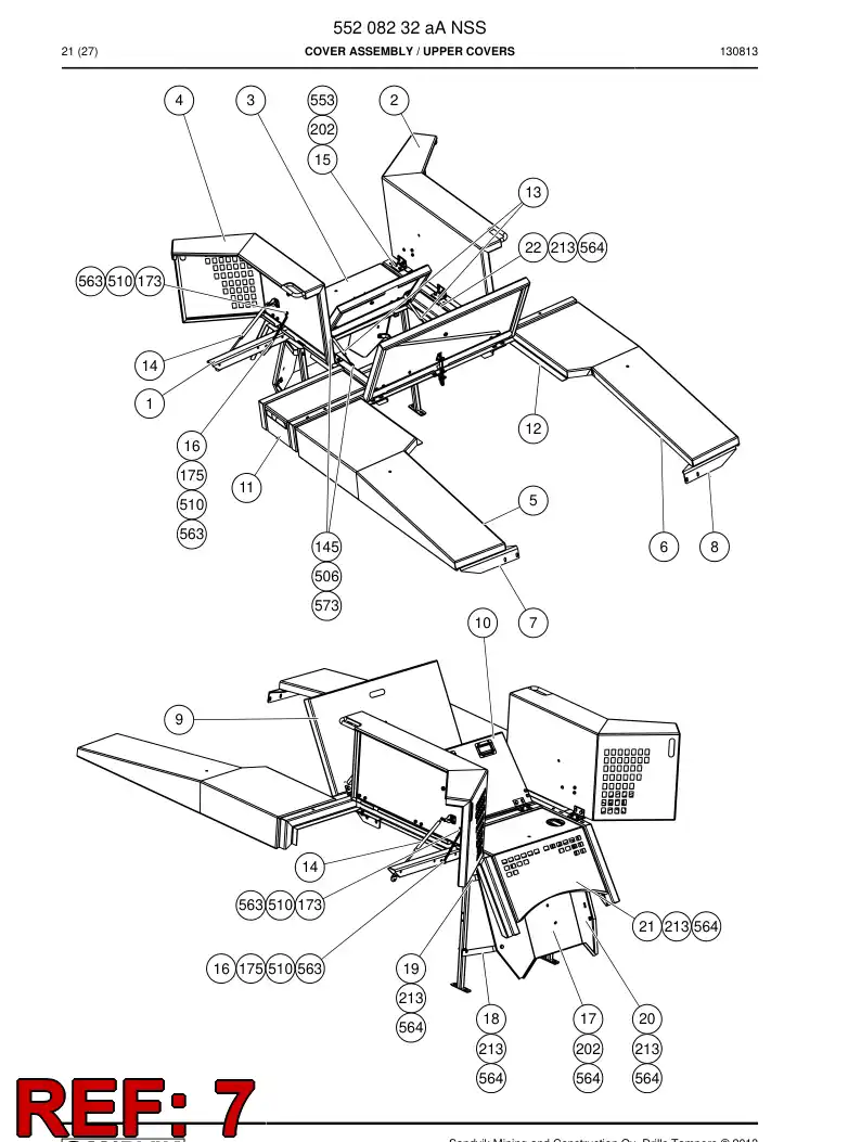 55208860 552 088 60 Plate - Sandvik Technical Drawing