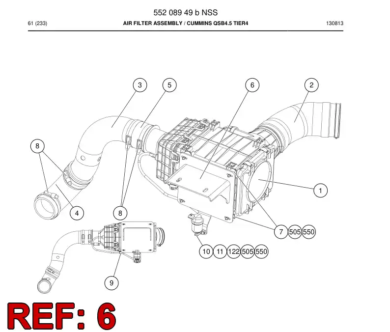 55208951 552 089 51 Bracket - Sandvik Technical Drawing