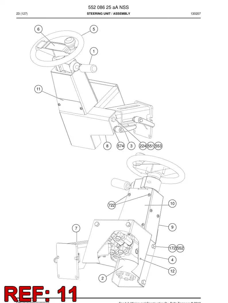 552 089 52 Plate, Cover - drawing