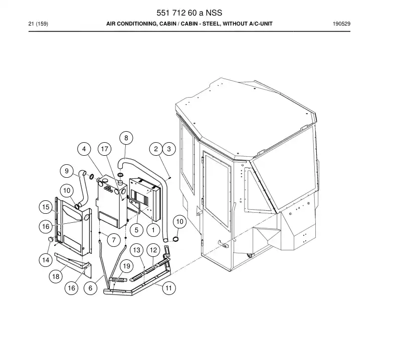 55209031 552 090 31 Plate, Cover - Sandvik Technical Drawing