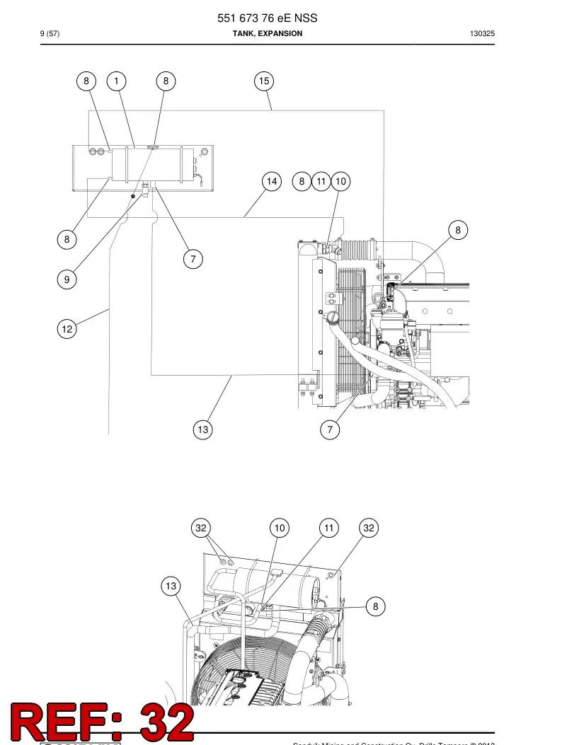 55209071 552 090 71 Protector, Cable Entry - Sandvik Technical Drawing