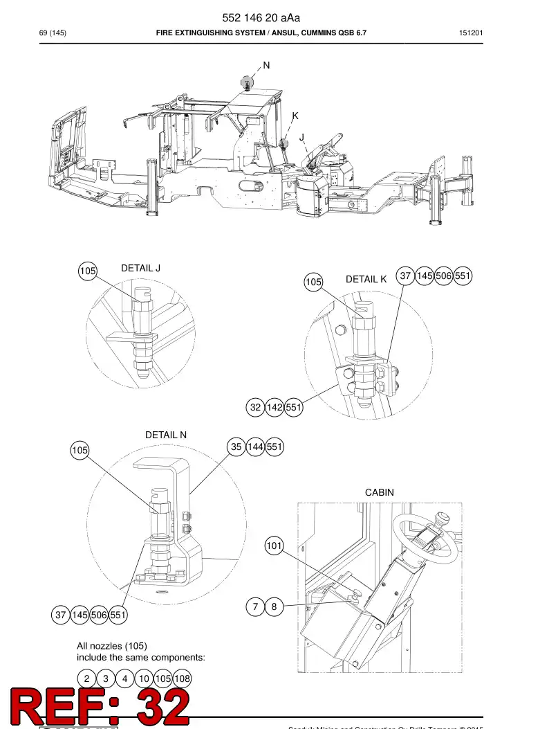 55209226 552 092 26 Plate, Mounting - Sandvik Technical Drawing
