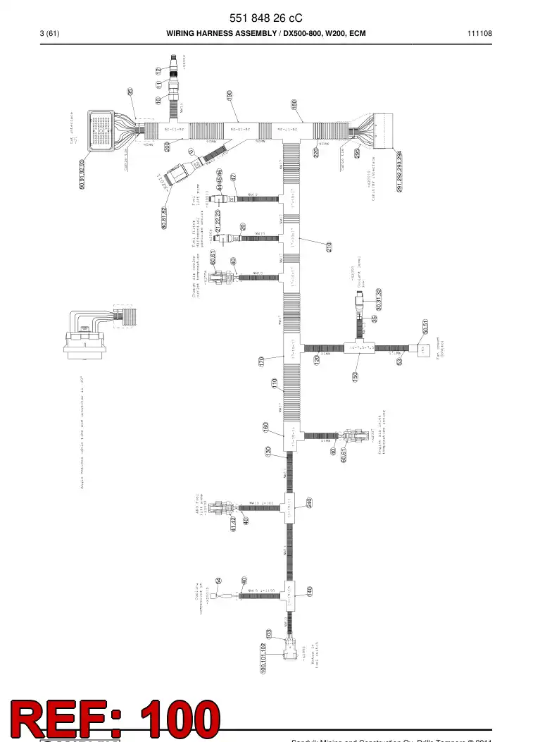 55209406 552 094 06 Connector - Sandvik Technical Drawing