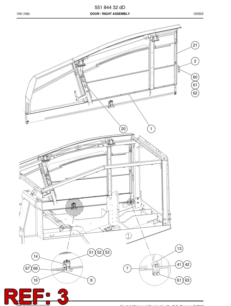 55209513 552 095 13 Supporting block - Sandvik Technical Drawing