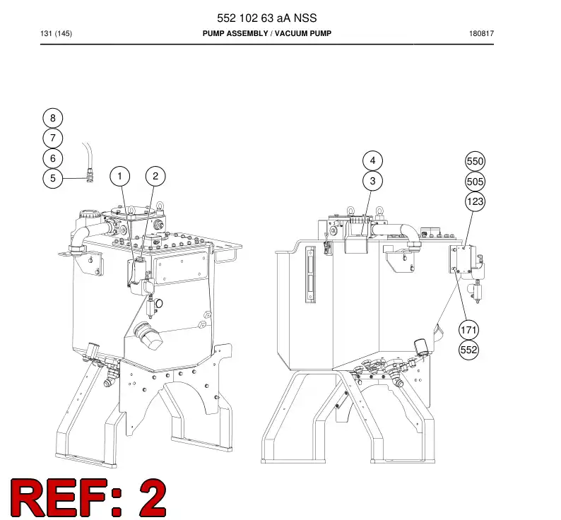 55210262b 552 102 62b Plate, Mounting - Sandvik Technical Drawing