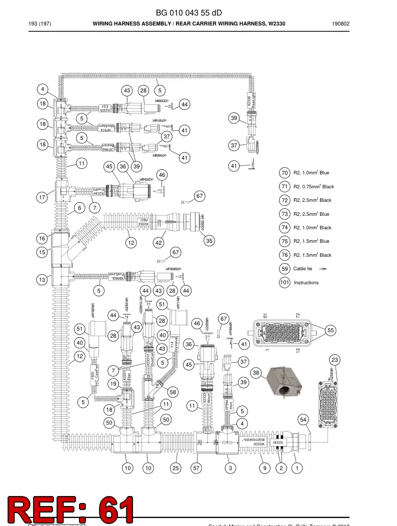 55210336a 552 103 36a Contact, Male - Sandvik Technical Drawing