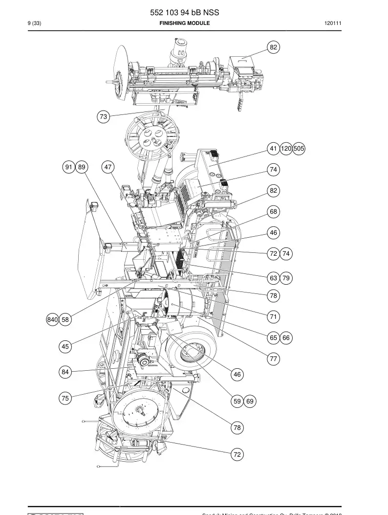 55210394b 552 103 94b FINISHING MODULE - Sandvik Technical Drawing