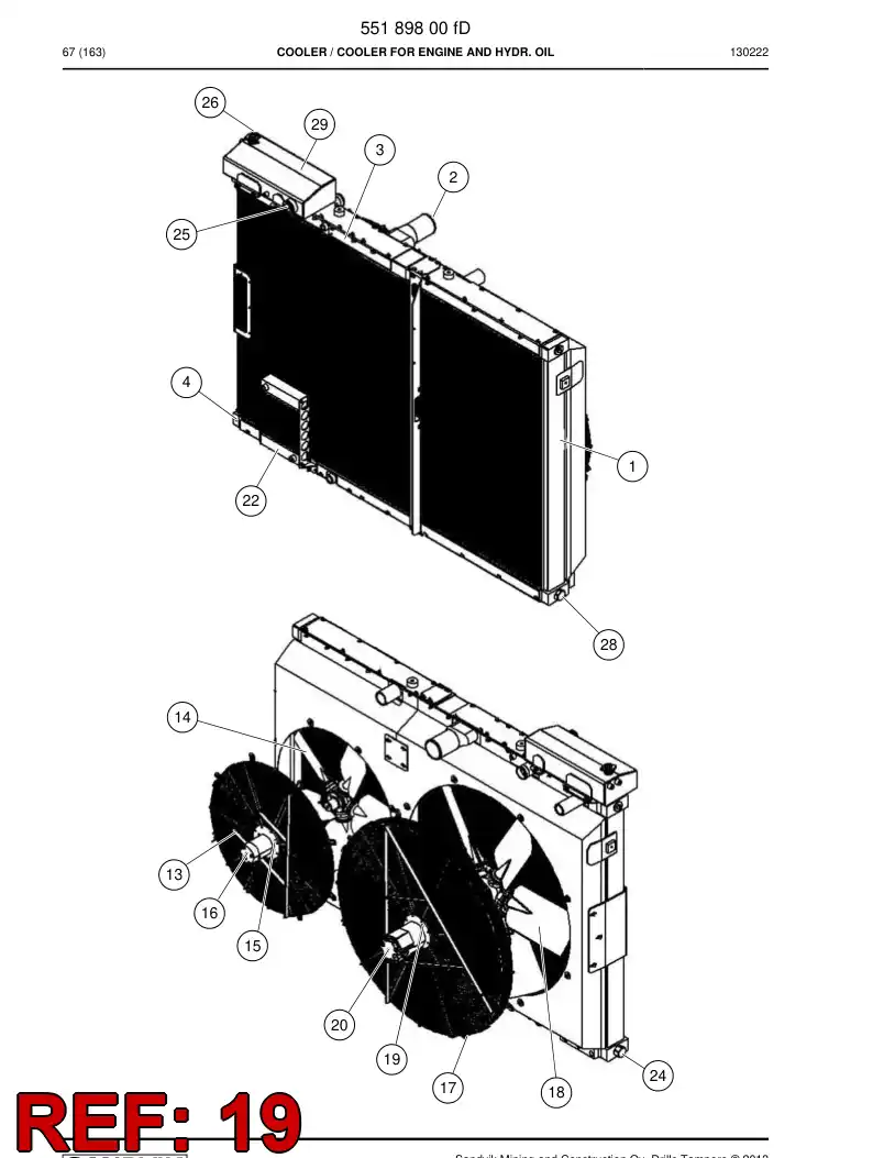 55210633a 552 106 33a Flange - Sandvik Technical Drawing