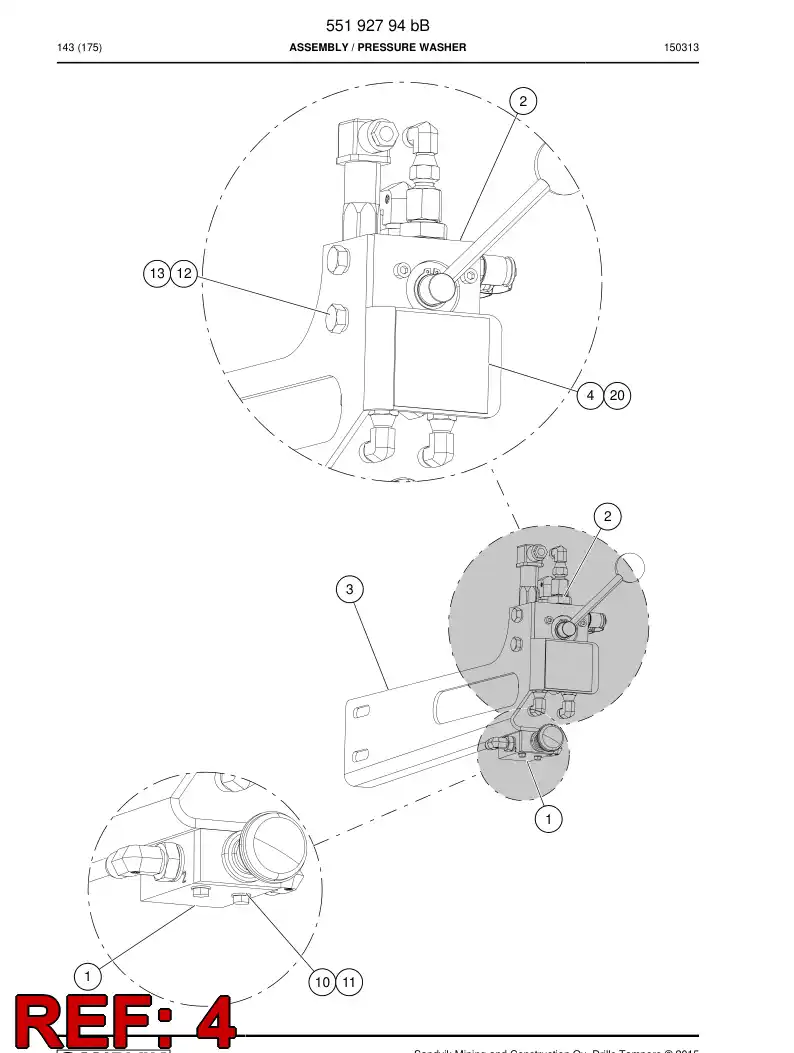 55211257 552 112 57 Sign - Sandvik Technical Drawing