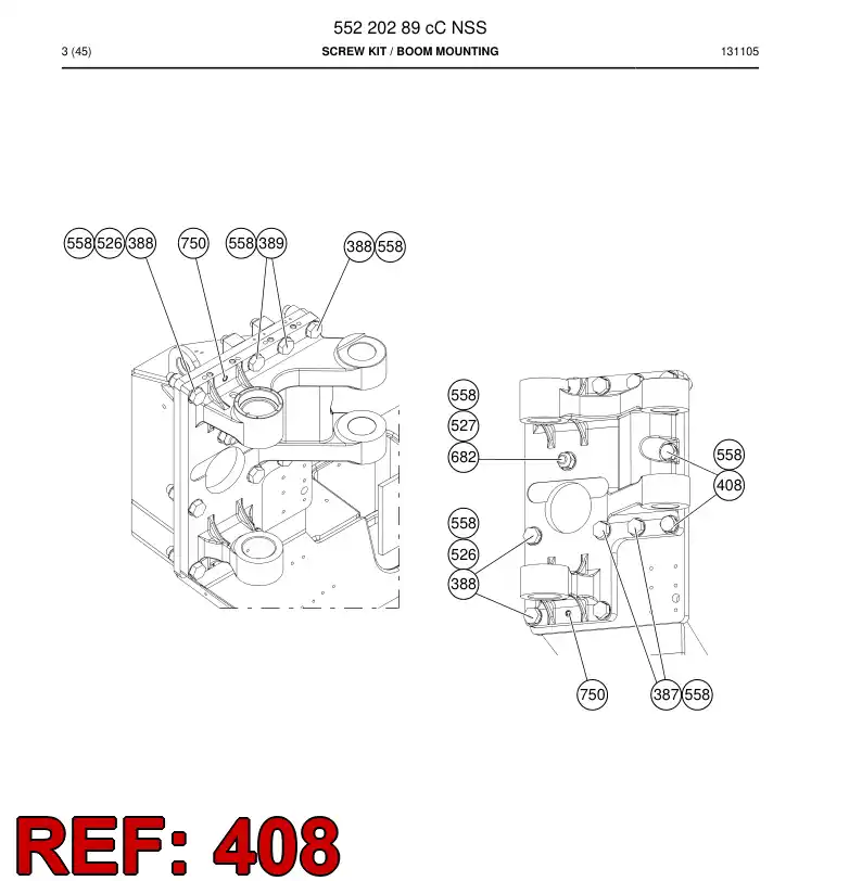 55211318c 552 113 18c Hexagon head bolt - Sandvik Technical Drawing