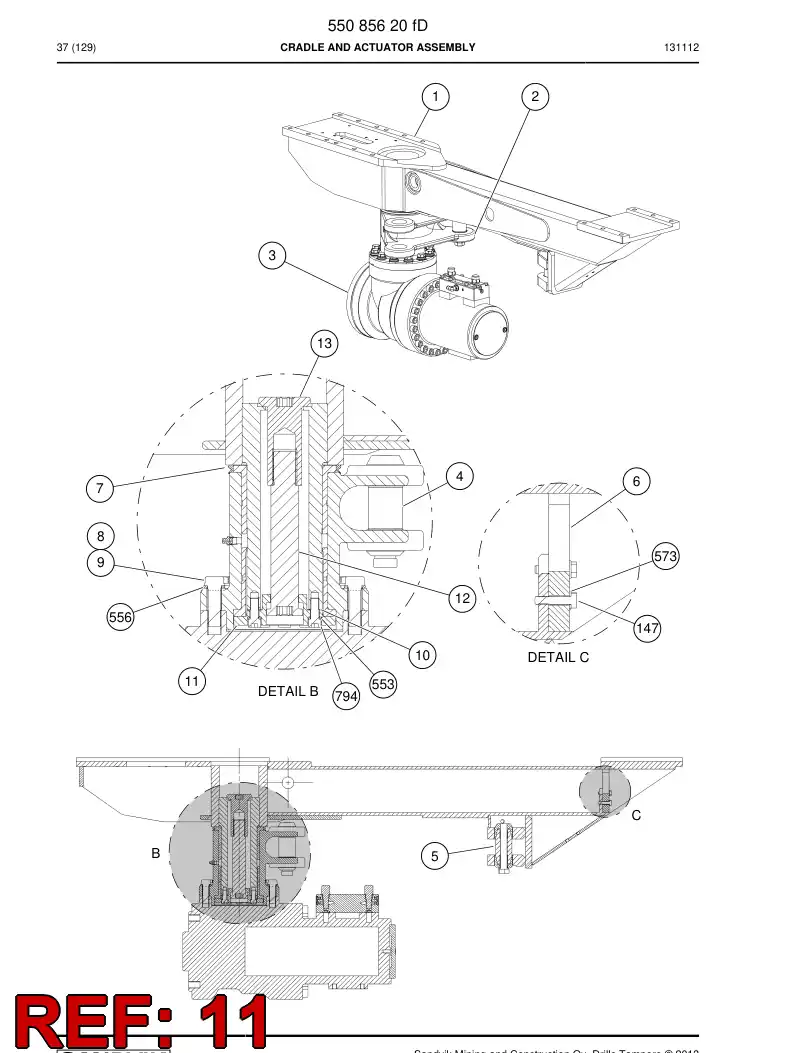 55211338d 552 113 38d Cover - Sandvik Technical Drawing