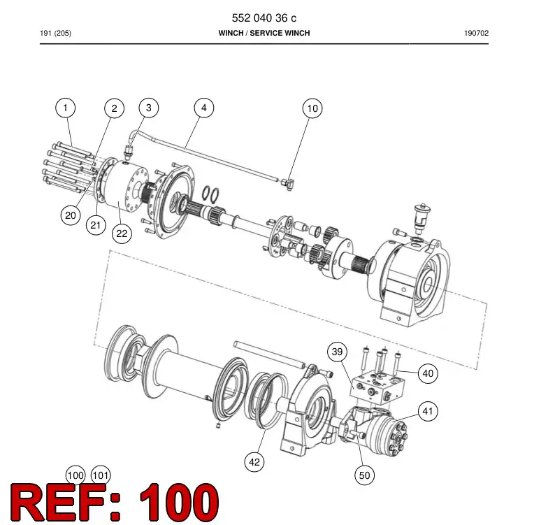 55211407 552 114 07 Set - Sandvik Technical Drawing