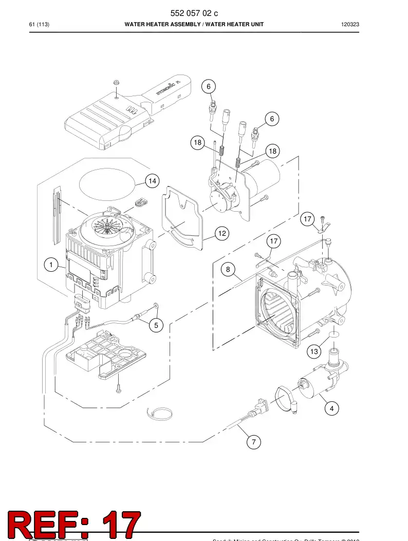 55211886 552 118 86 Spring - Sandvik Technical Drawing