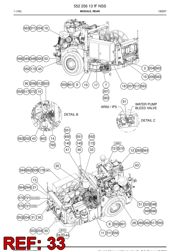 55212182 552 121 82 MANIVELA - Sandvik Technical Drawing