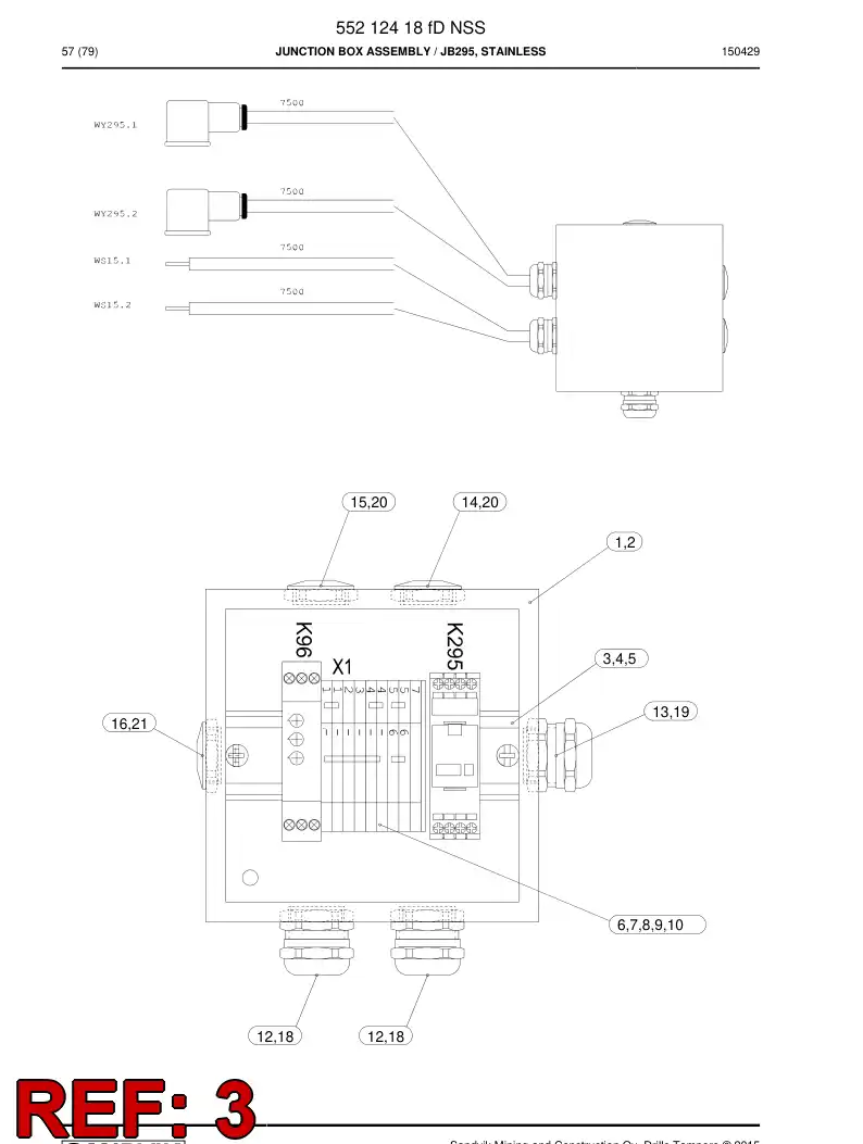 55212290 552 122 90 ABRAZADERA - Sandvik Technical Drawing