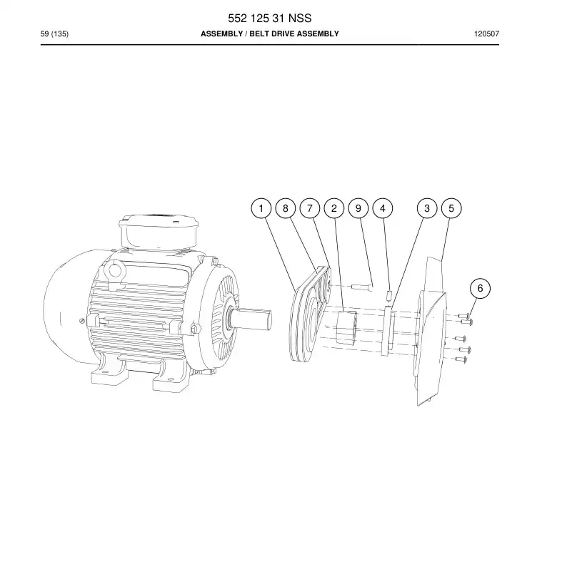 55212531 552 125 31 ASSEMBLY - Sandvik Technical Drawing