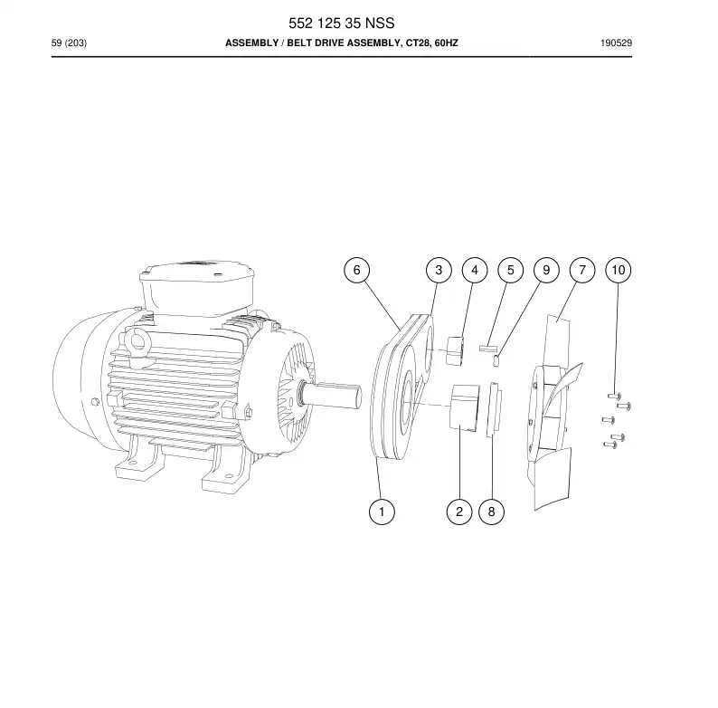 55212535 552 125 35 ASSEMBLY - Sandvik Technical Drawing