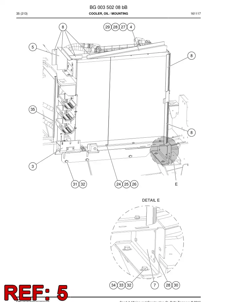 55212569a 552 125 69a Plate, Guide - Sandvik Technical Drawing