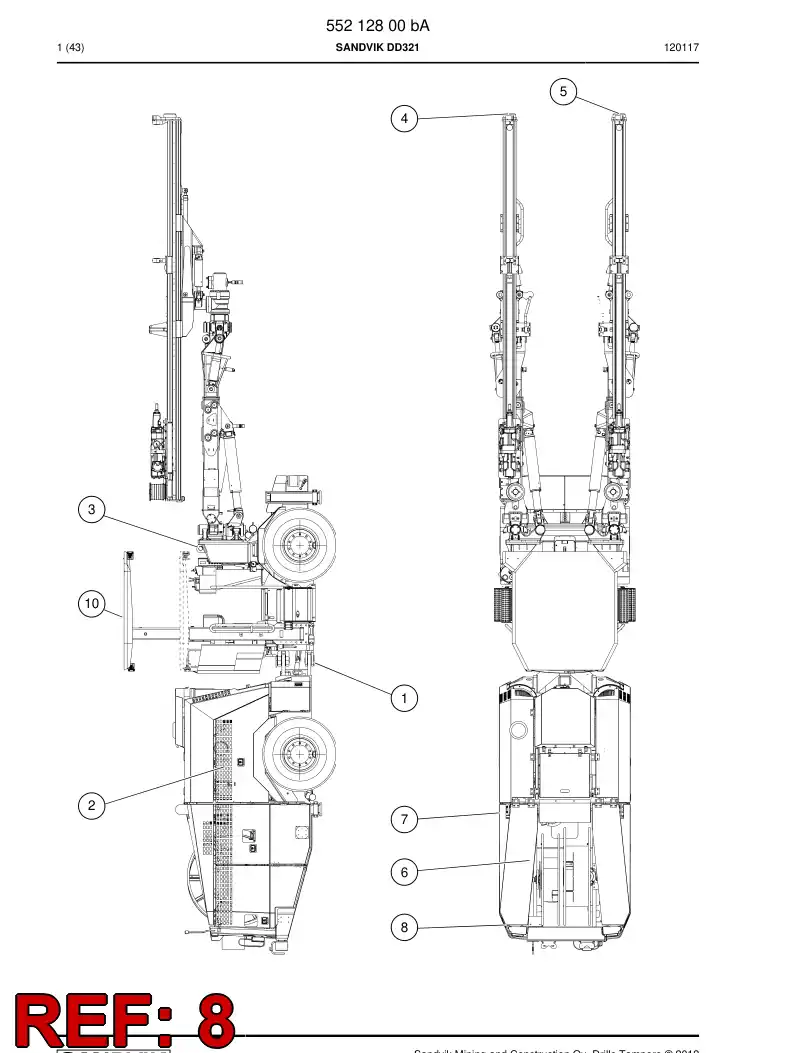 55212798b 552 127 98b Option module - Sandvik Technical Drawing