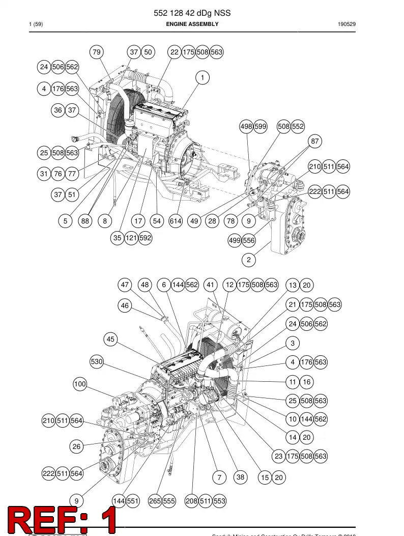 55212831 552 128 31 Engine - Sandvik Technical Drawing
