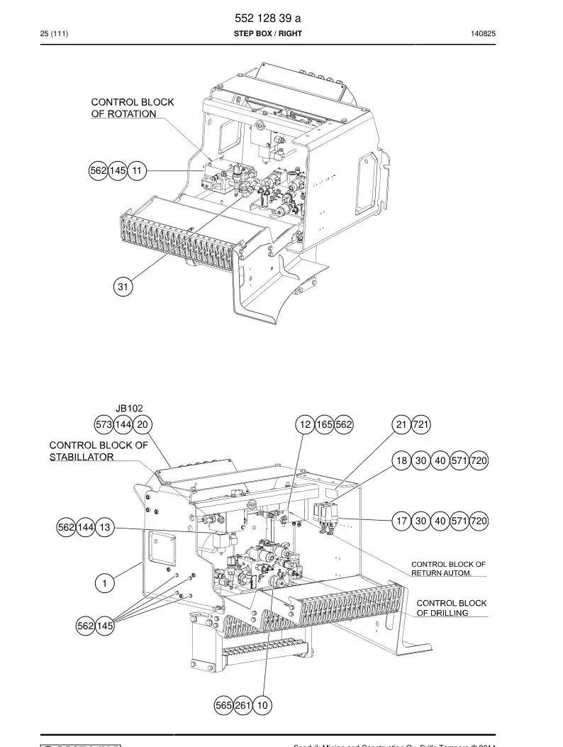 55212839b 552 128 39b Step Box - Sandvik Technical Drawing