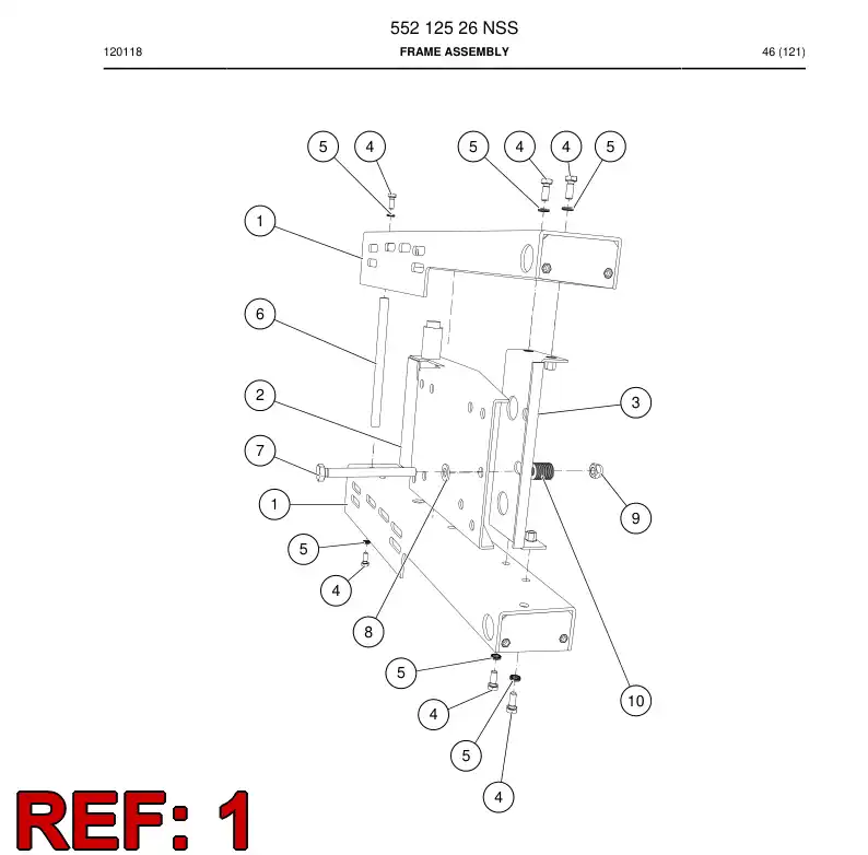 55212877 552 128 77 Beam - Sandvik Technical Drawing