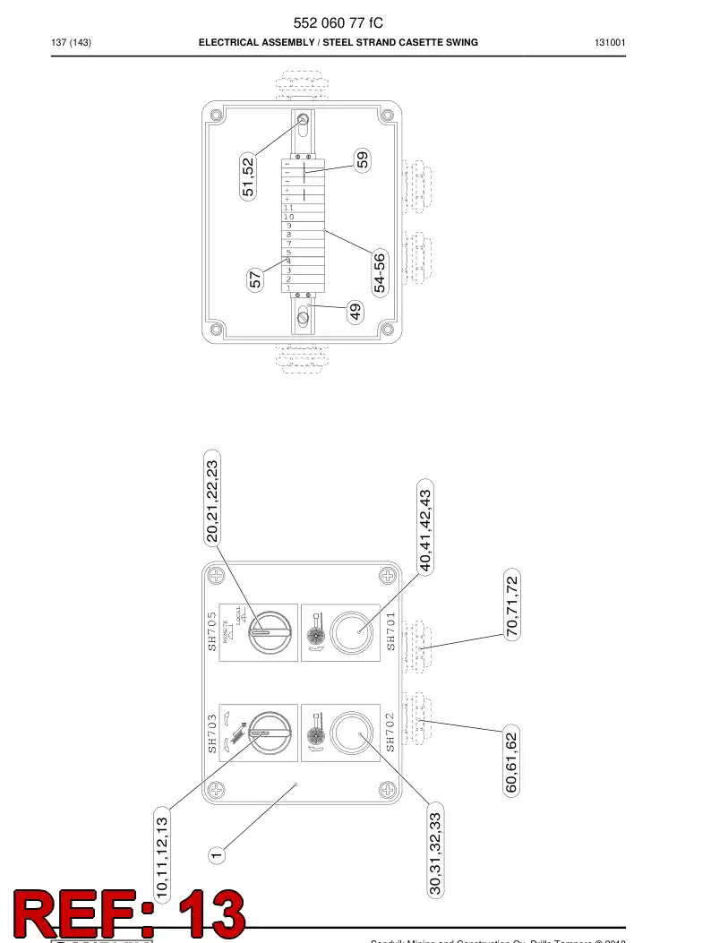55212906 552 129 06 SINAL - Sandvik Technical Drawing