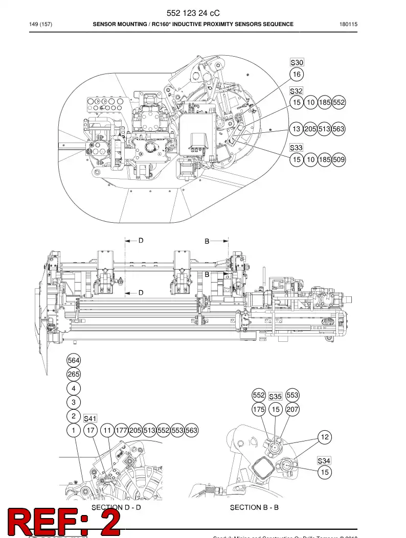 55212937a 552 129 37a Plate - Sandvik Technical Drawing