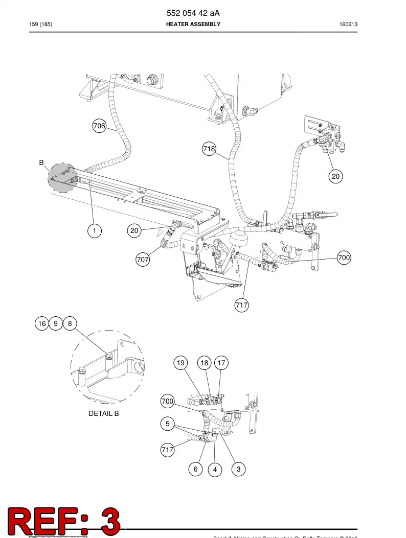 55212976 552 129 76 Bracket - Sandvik Technical Drawing