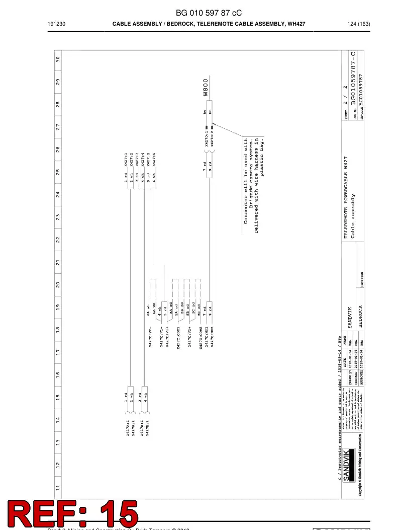 55213047 552 130 47 Adapter, Tee - Sandvik Technical Drawing