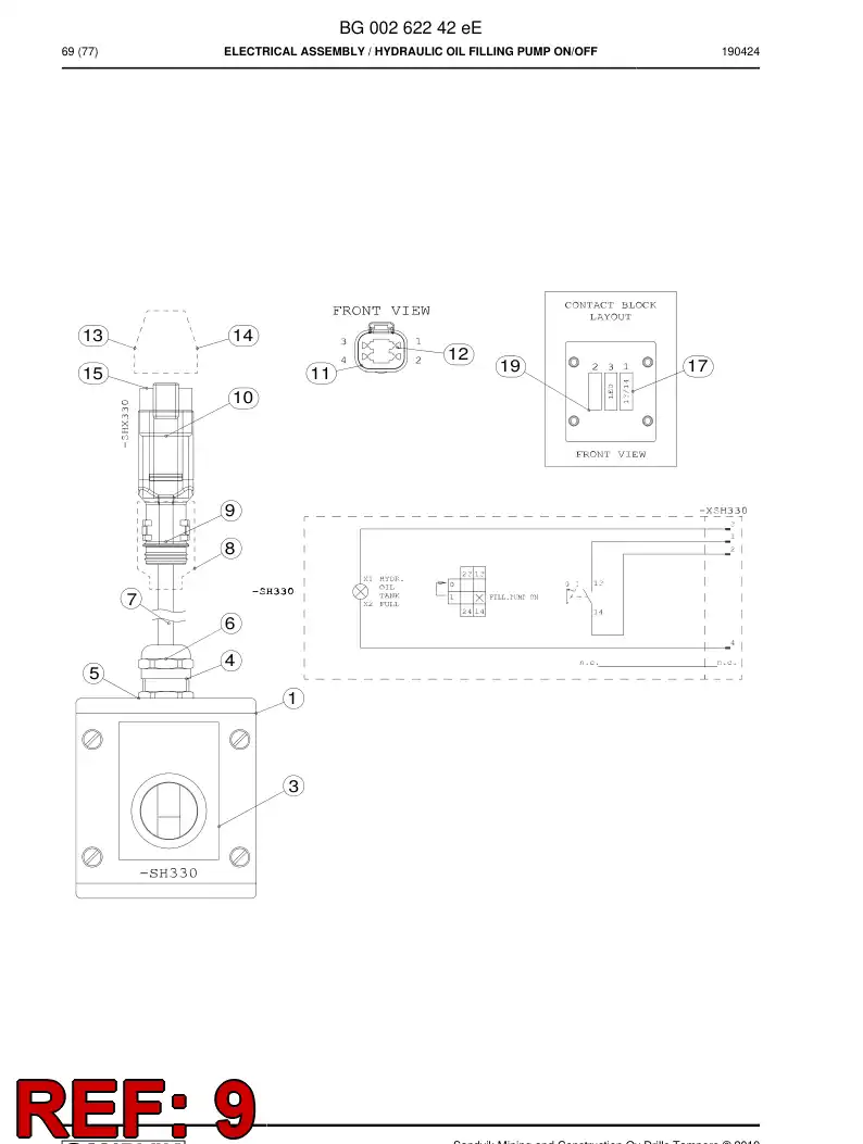 55213091 552 130 91 Accessories for connector - Sandvik Technical Drawing